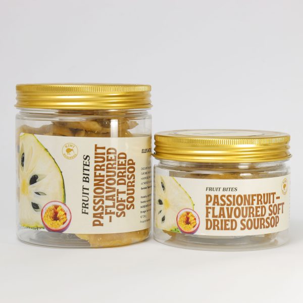 Passionfruit-flavoured soft dried soursop
